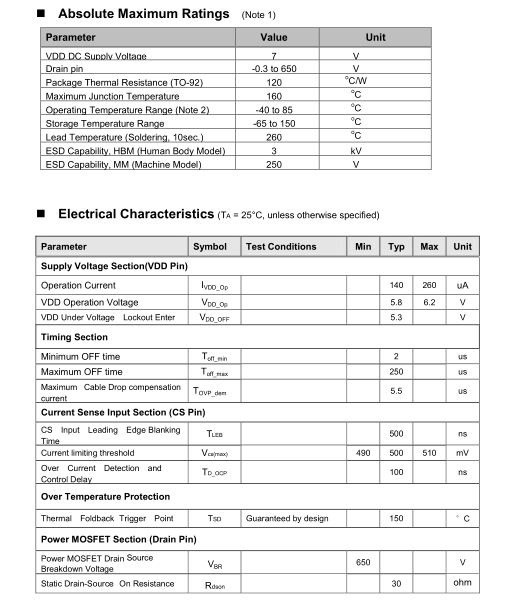 開關電源芯片U6112 